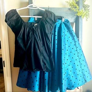 Hell Bunny skirt and top set